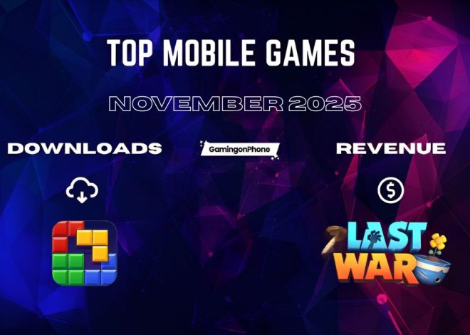 Top 15 Mobile Games for November 2025