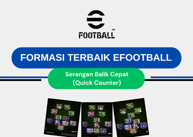 Formasi Serangan Balik Cepat (Quick Counter) Terbaik di eFootball 2026