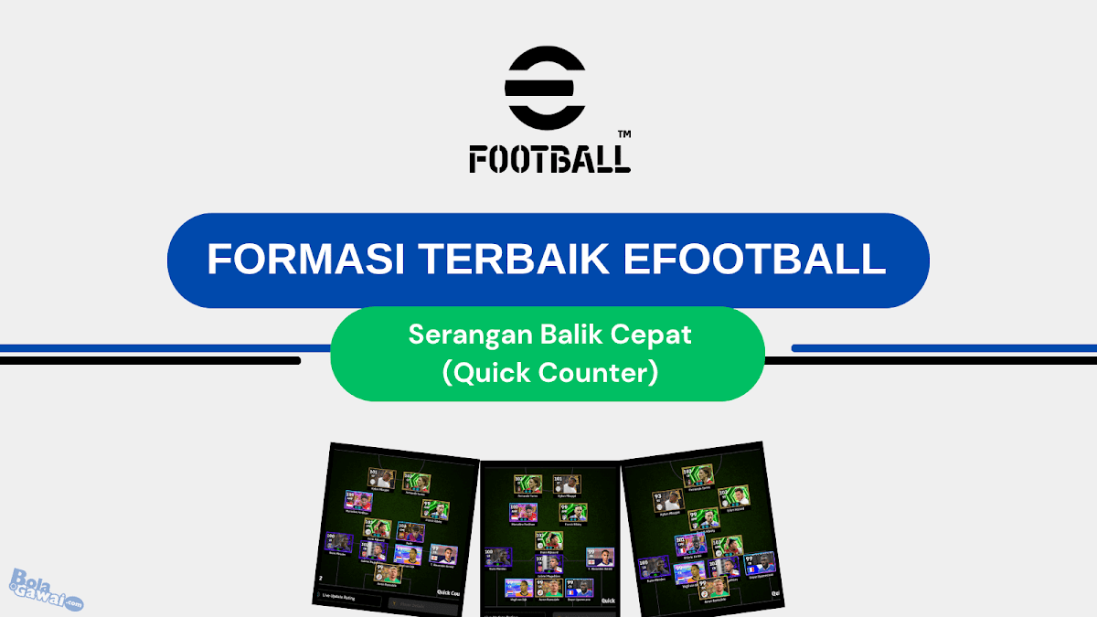 Formasi Serangan Balik Cepat (Quick Counter) Terbaik di eFootball 2026