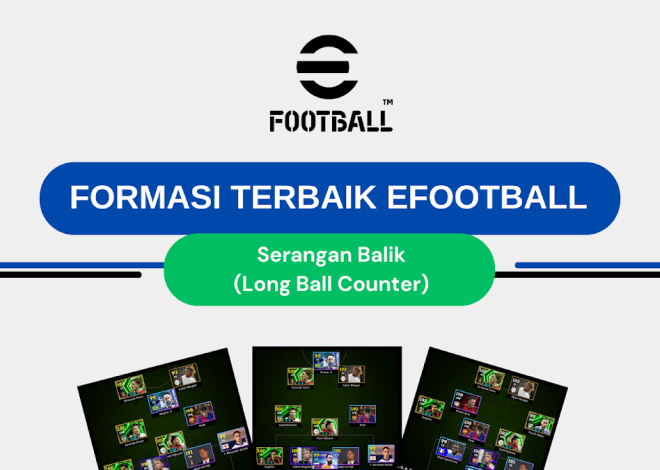 Formasi Serangan Balik (Long Ball Counter) Terbaik di eFootball 2026