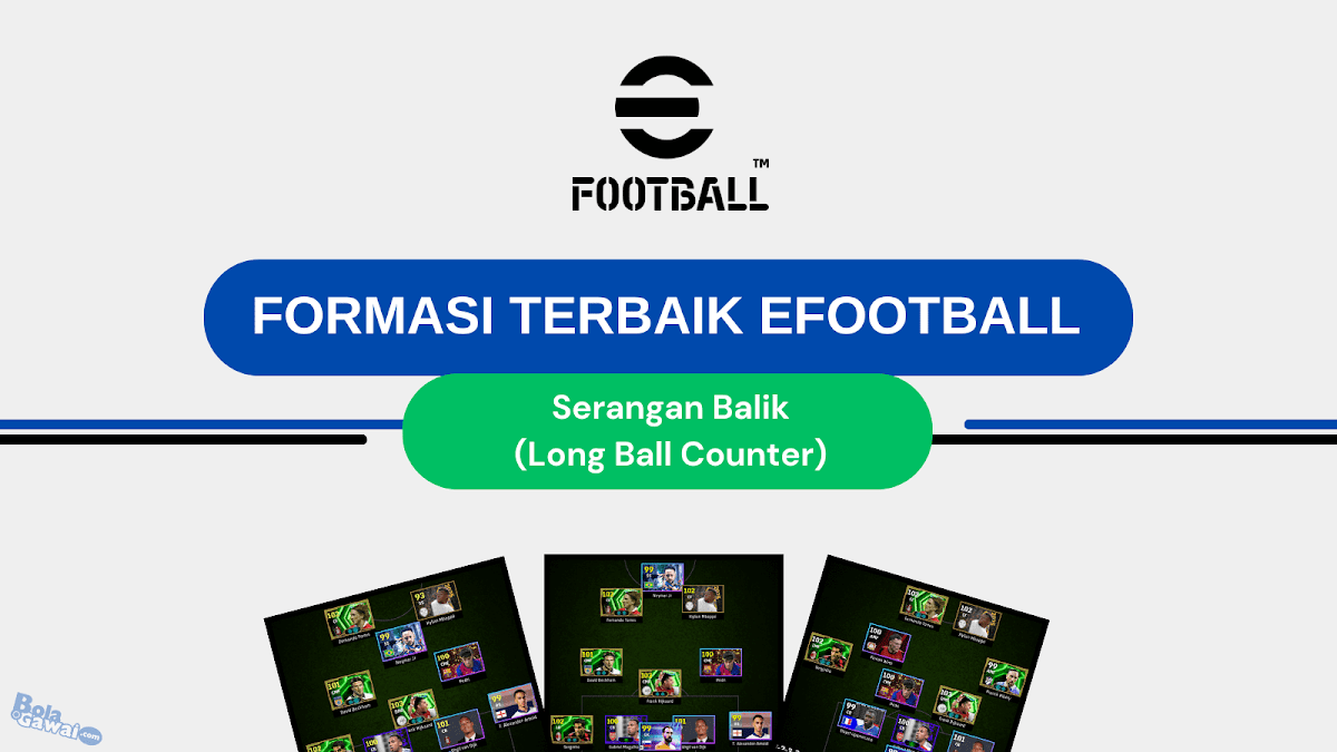 Formasi Serangan Balik (Long Ball Counter) Terbaik di eFootball 2026