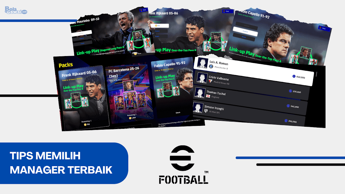 Tips Memilih Manager Terbaik di eFootball 2026