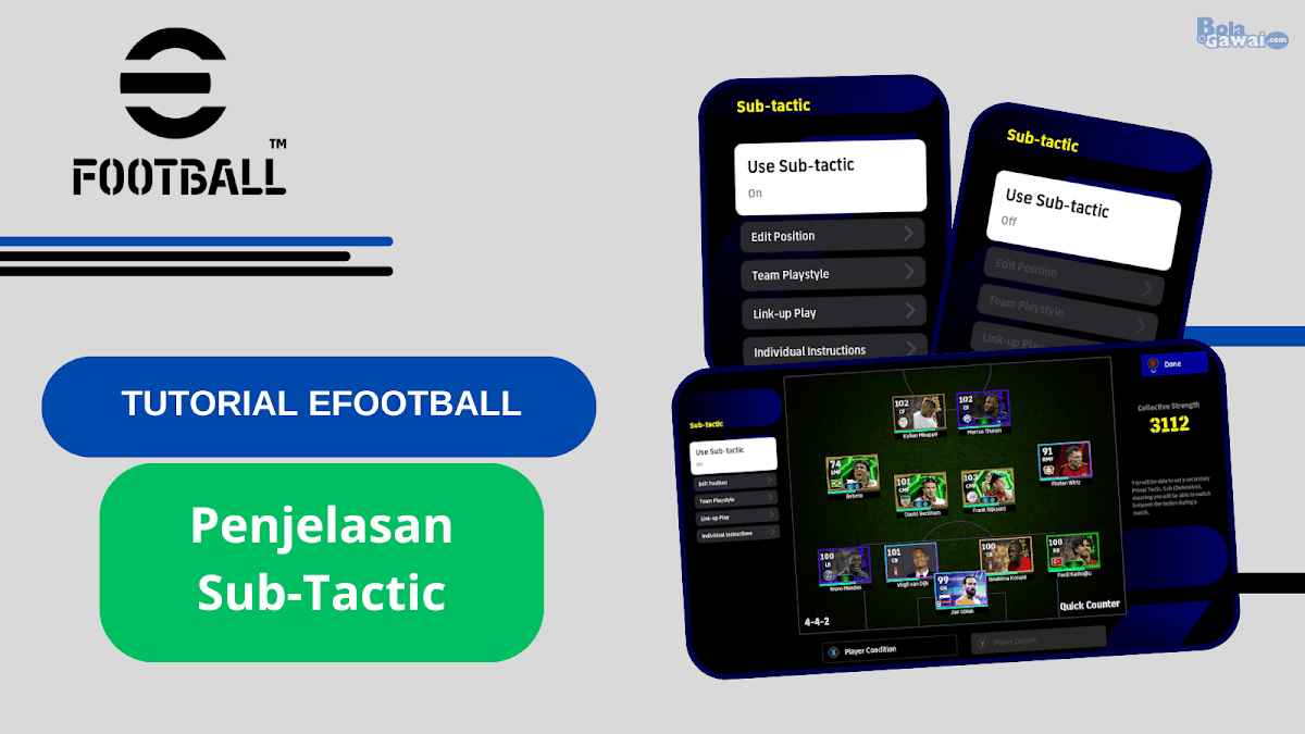 Complete explanation of Sub Tactics in eFootball 2026
